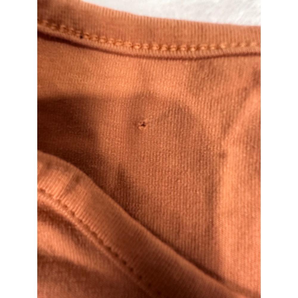 Alphalete Lifestyle Fit T-Shirt Small Burnt Orange Curved Hem Mens - Picture 6 of 6